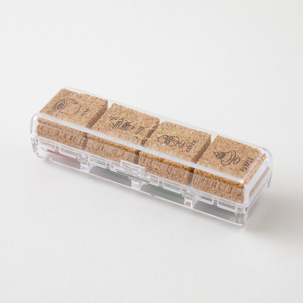 Midori Yuru Log Pre-inked Stamp - Cafe — side view