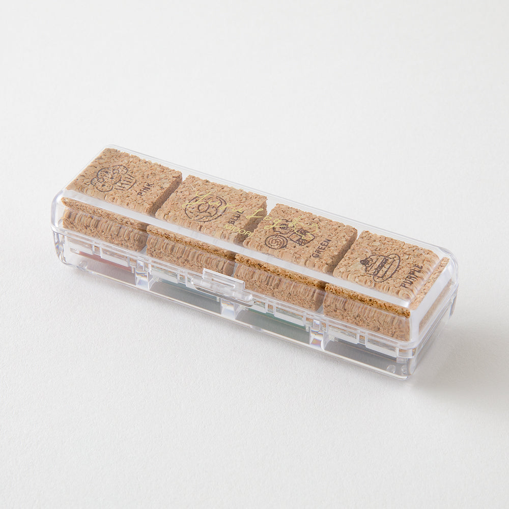 Midori Yuru Log Pre-inked Stamp - Sweet — side view