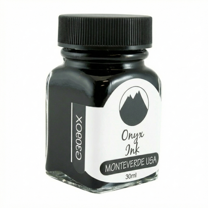 Monteverde 30ml Ink Bottle Onyx — bottle front