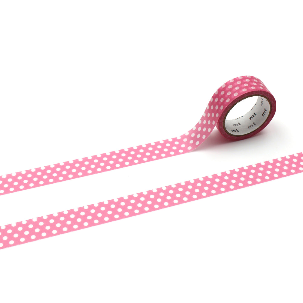 MT 1P Dot Washi Tape - Aurora Pink — pattern detail