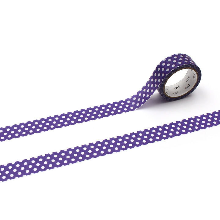 MT 1P Dot Washi Tape - Deep Purple — pattern detail