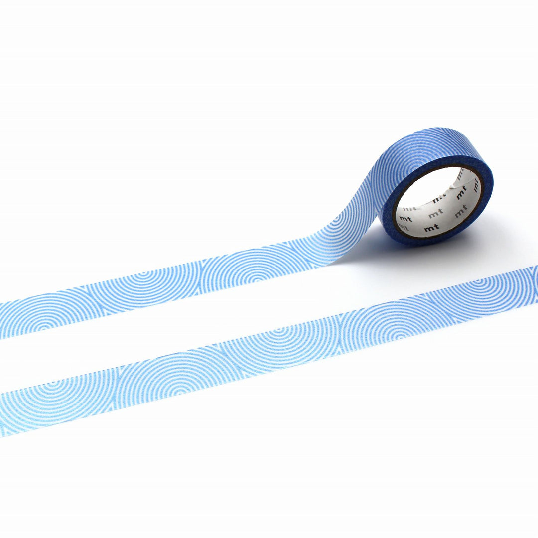 MT 1P Kamoi Washi Tape - Silky Swirl — roll front