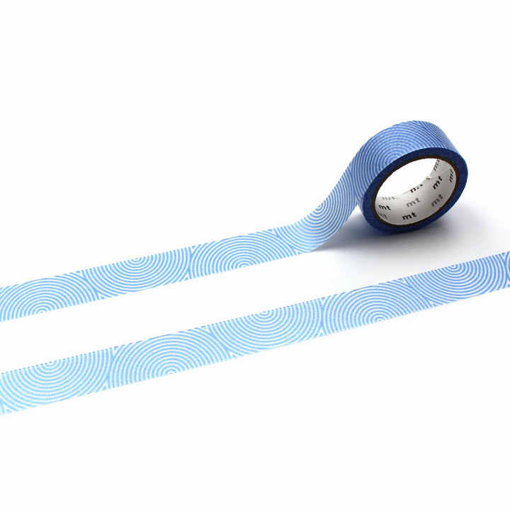 MT 1P Kamoi Washi Tape - Silky Swirl — roll front