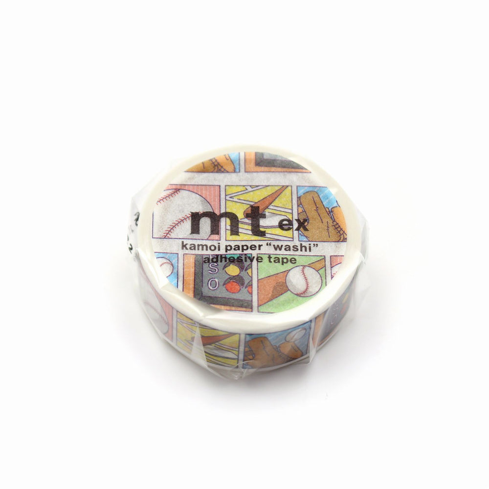 MT EX Washi Tape - Baseball — pattern detail