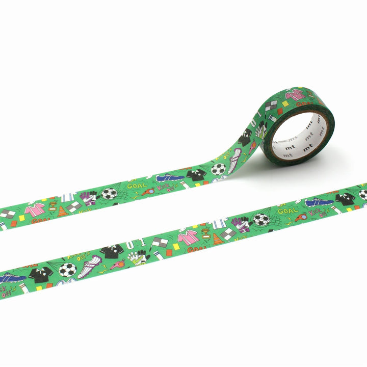 MT EX Washi Tape - Soccer — roll front