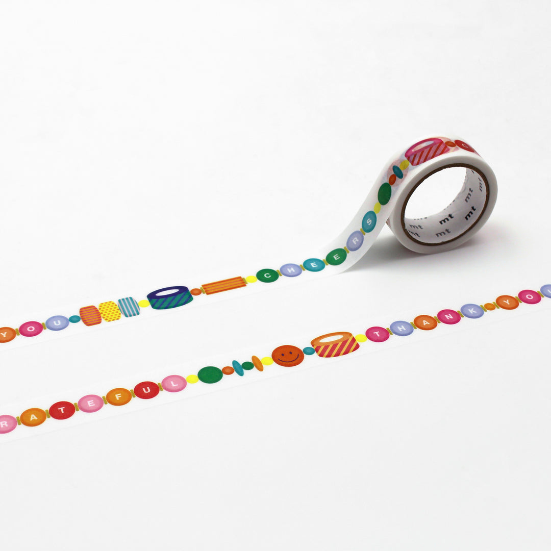 MT EX Washi Tape - Thank you — pattern detail