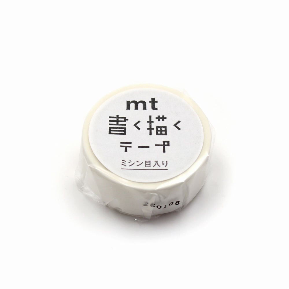 MT KAKUKAKU Washi Tape - White 15mm — pattern detail