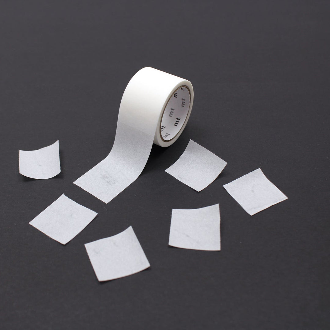 MT KAKUKAKU Washi Tape - White 24mm — applied on surface