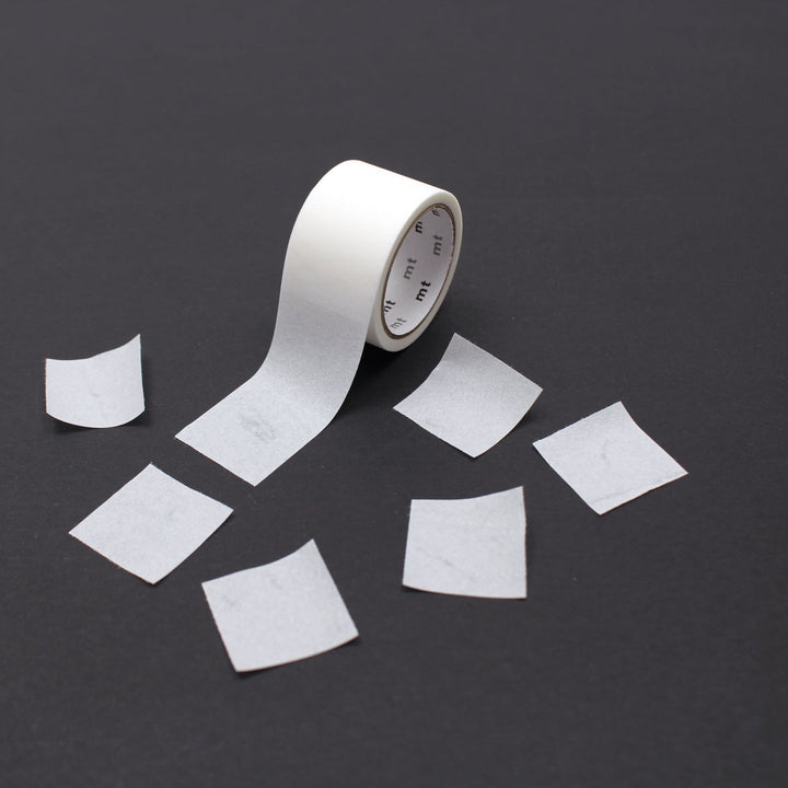 MT KAKUKAKU Washi Tape - White 24mm — applied on surface