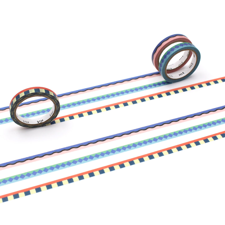 MT Slim x Papier Tigre Washi Tape - Pool — pattern detail