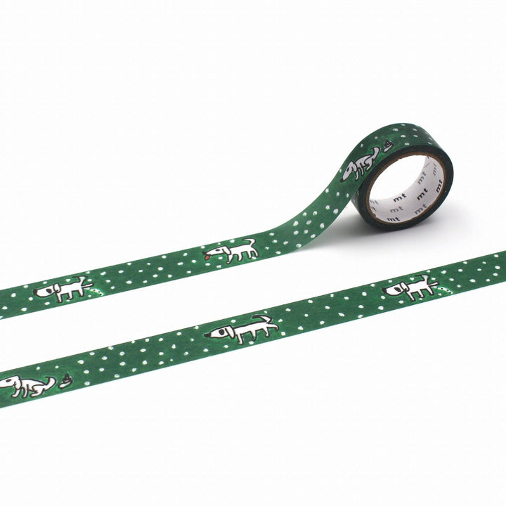 MT x Makoto Matsubayashi Washi Tape - Stroll — roll front