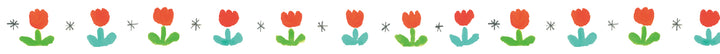 MT x Makoto Matsubayashi Washi Tape - Tulip — applied on surface
