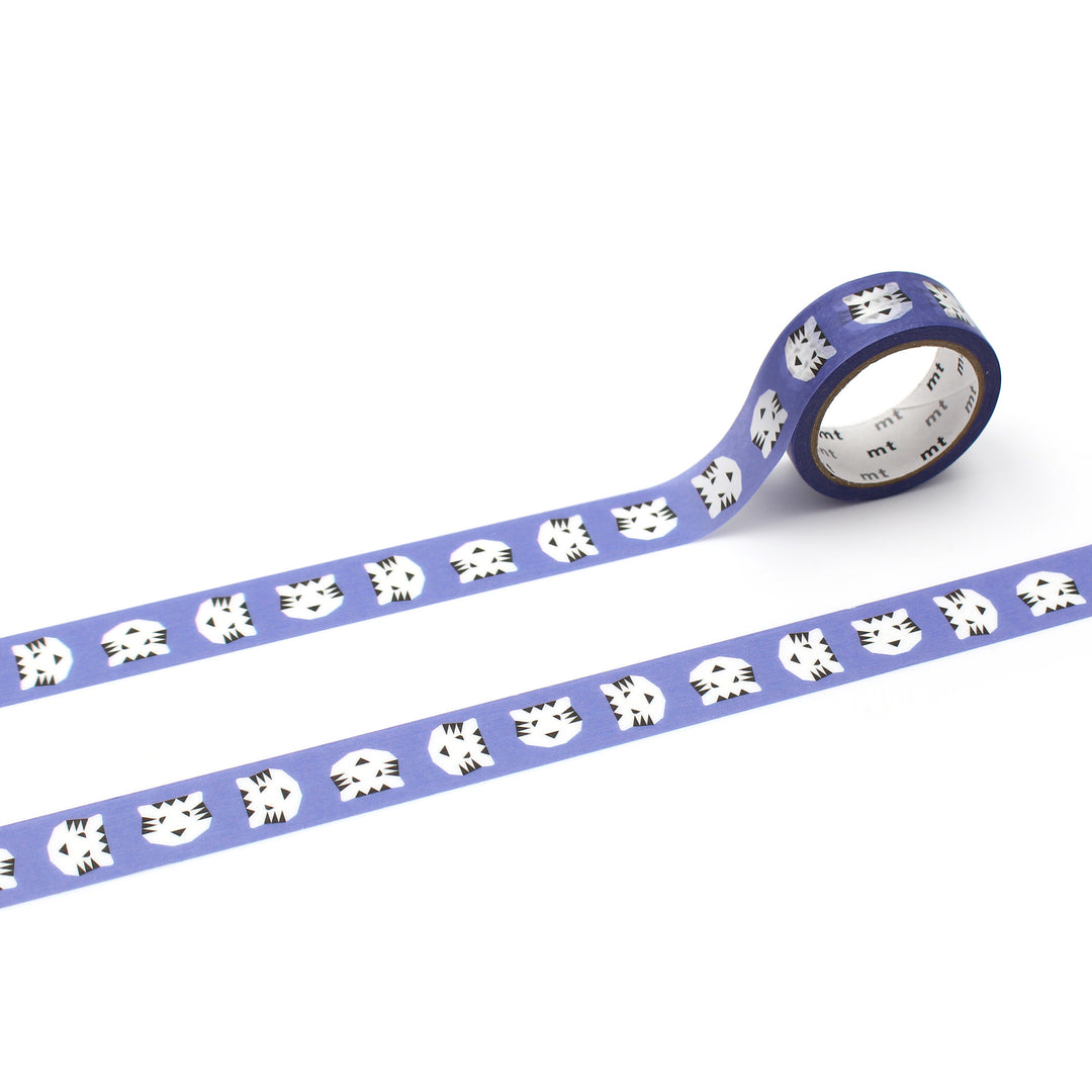 MT x Papier Tigre Washi Tape - Tigre Blue — pattern detail