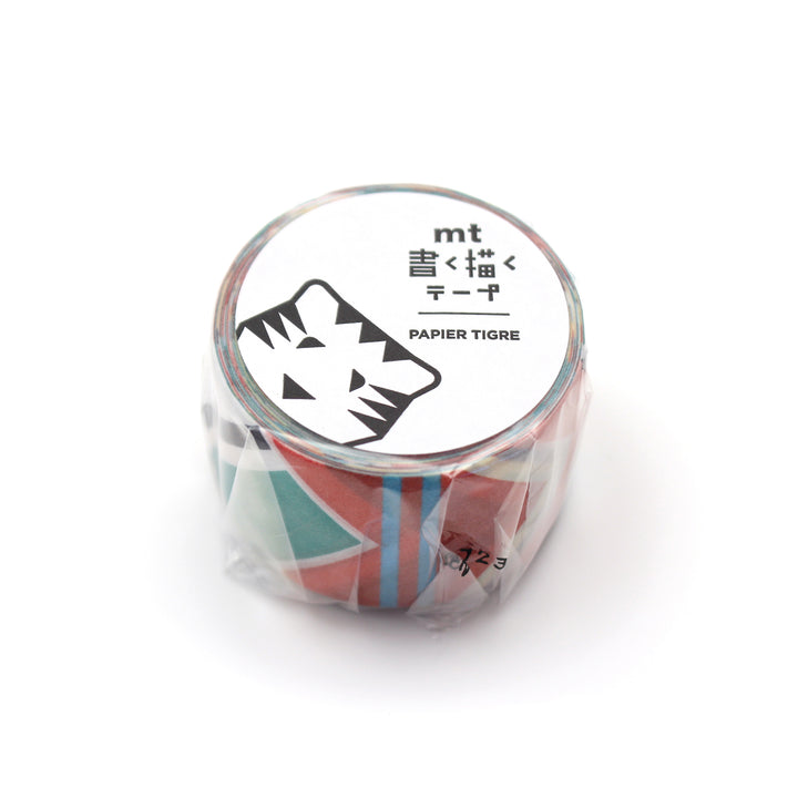 MT x Papier Tigre Write and Draw Washi Tape - Etiquette — roll front