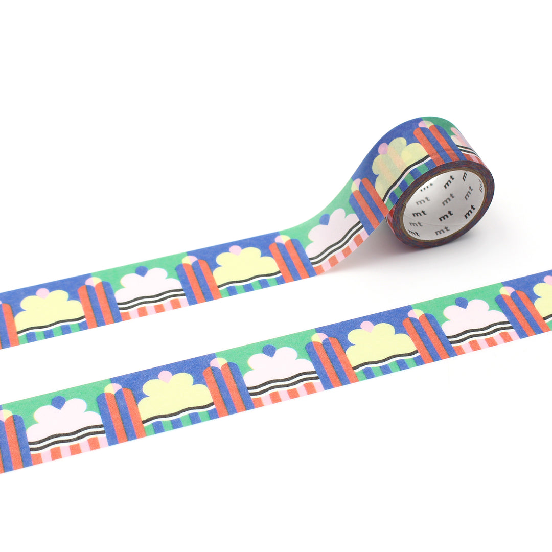 MT x Papier Tigre Write and Draw Washi Tape - Ice — pattern detail