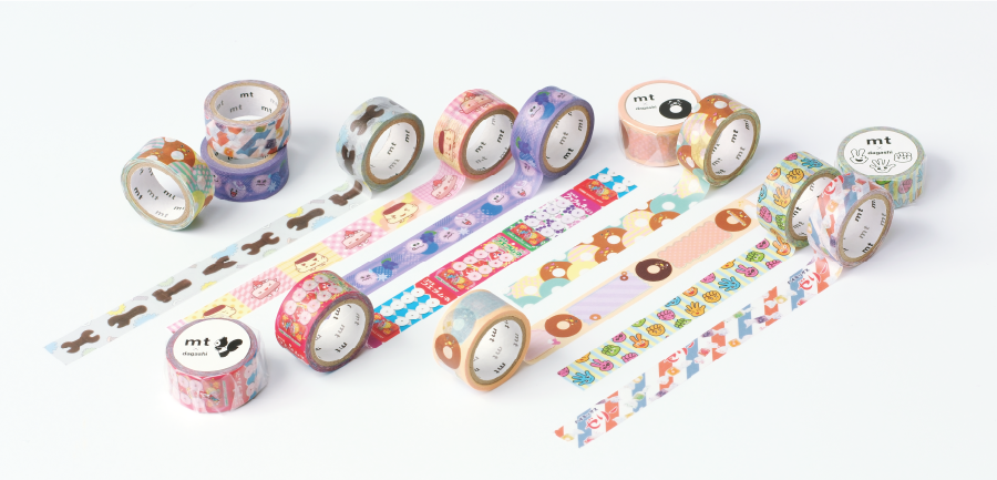 MT x Dagashi Washi Tape - Young-kun Memo — roll side