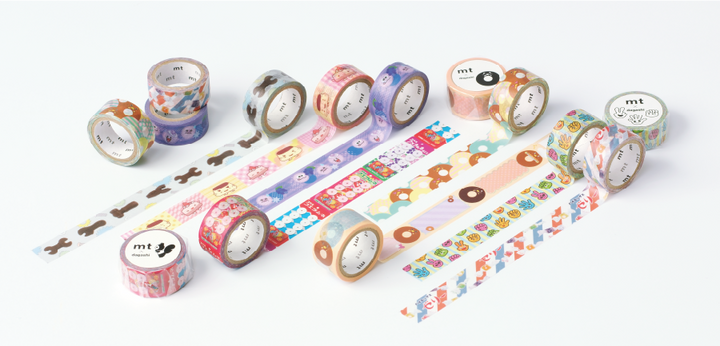 MT x Dagashi Washi Tape - Tool Chocolate — roll side
