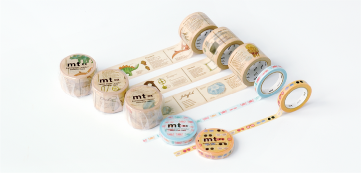 MT EX Washi Tape - Encyclopedia Clock — roll side