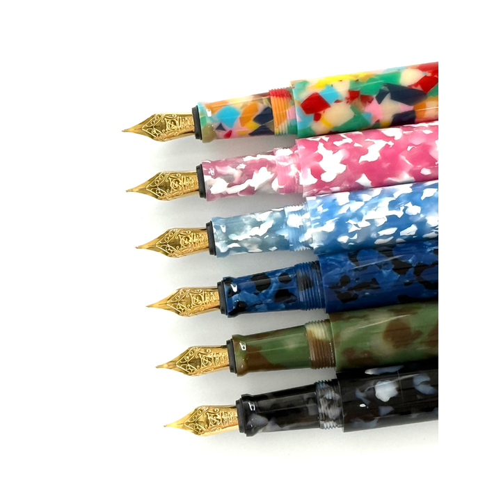 Onishi Hand Made POCKET Fountain Pen (NEW!) - Sakura Pink — engraving example