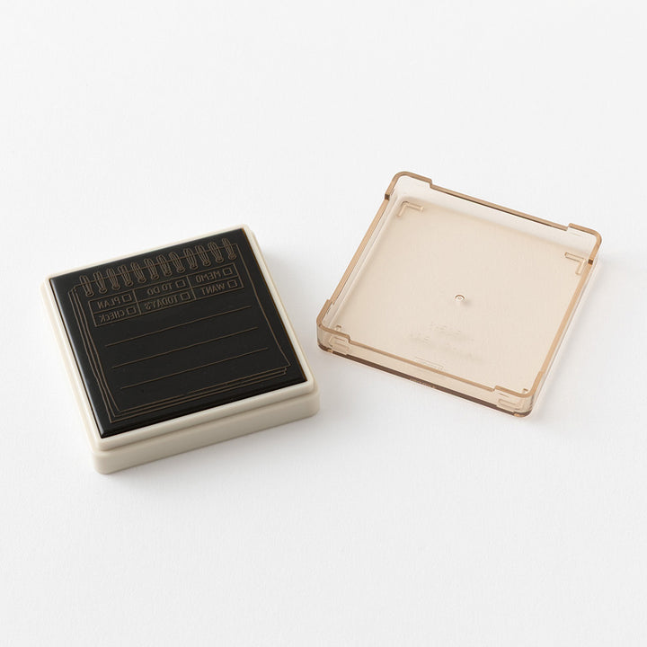 Midori Paintable Stamp Pre-inked Soft Color - Memo Brown