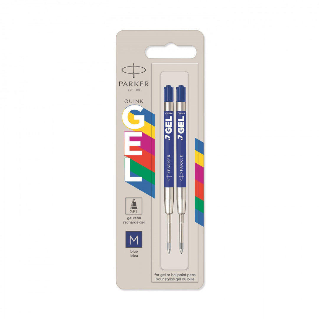 Parker Eco Refill PL Gel Ball Medium  0.7 - Blue (Pack of 2) — capped