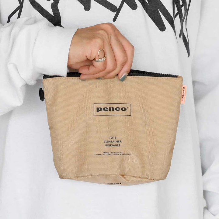 Penco Bucket Pouch - Beige — detail view