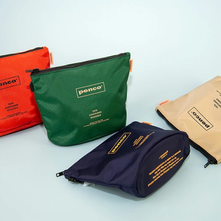 Penco Bucket Pouch - Beige — angle view