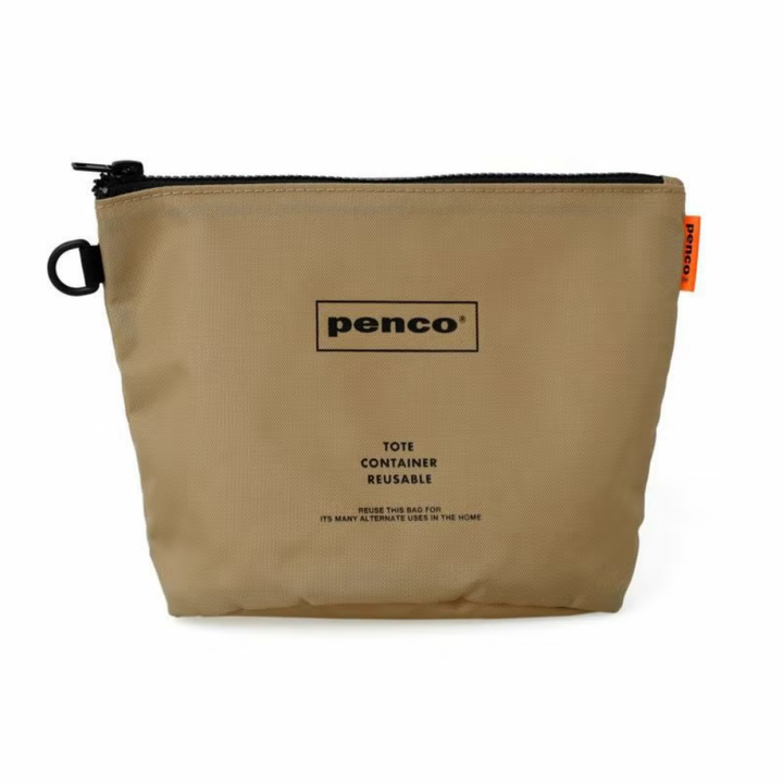 Penco Bucket Pouch - Beige — front view