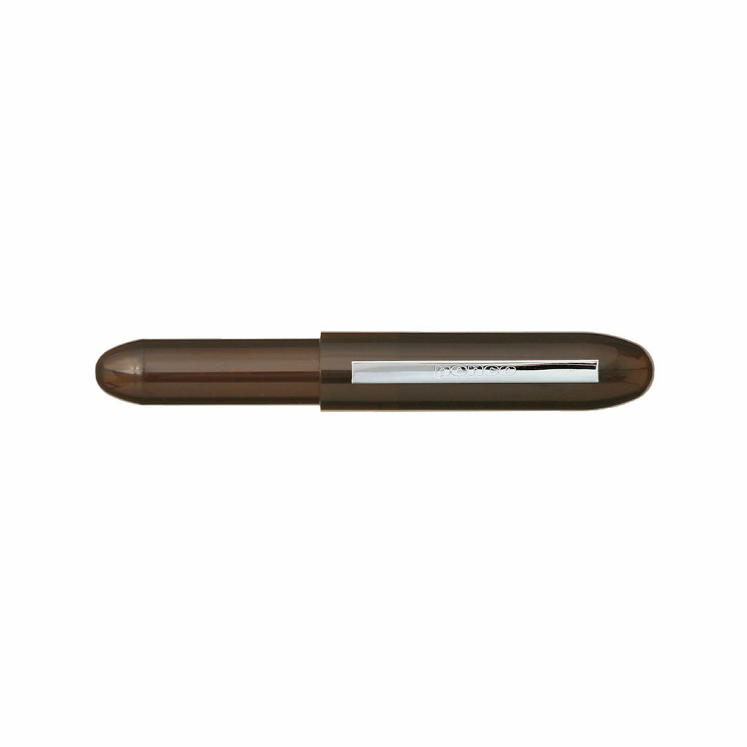 Penco Bullet Ballpoint Pen Light Clear Brown compact Japanese bullet-style pen.