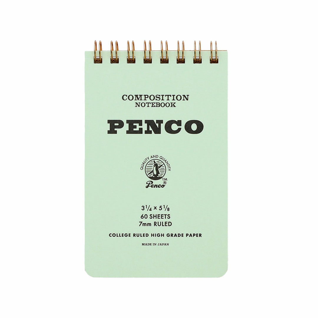 Penco Coil Note Pad Small - Mint — front view