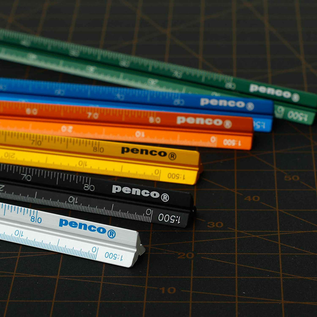 Penco Drafting Scale Ruler aluminum triangular scale tool.