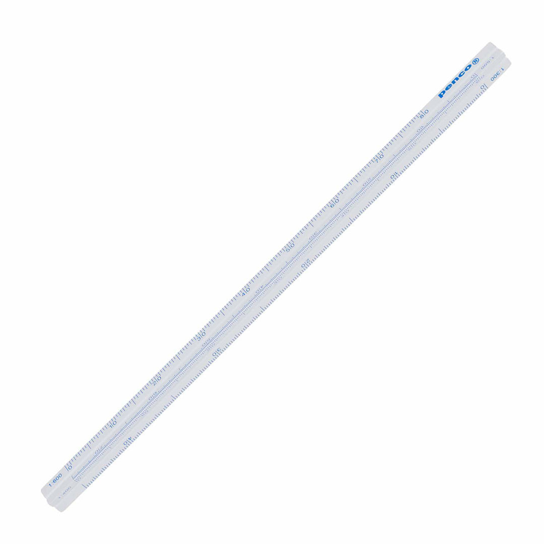 Penco Drafting Scale Ruler in Silver — Hightide ruler — precision measuring tool for writing and design, at Cityluxe Singapore
