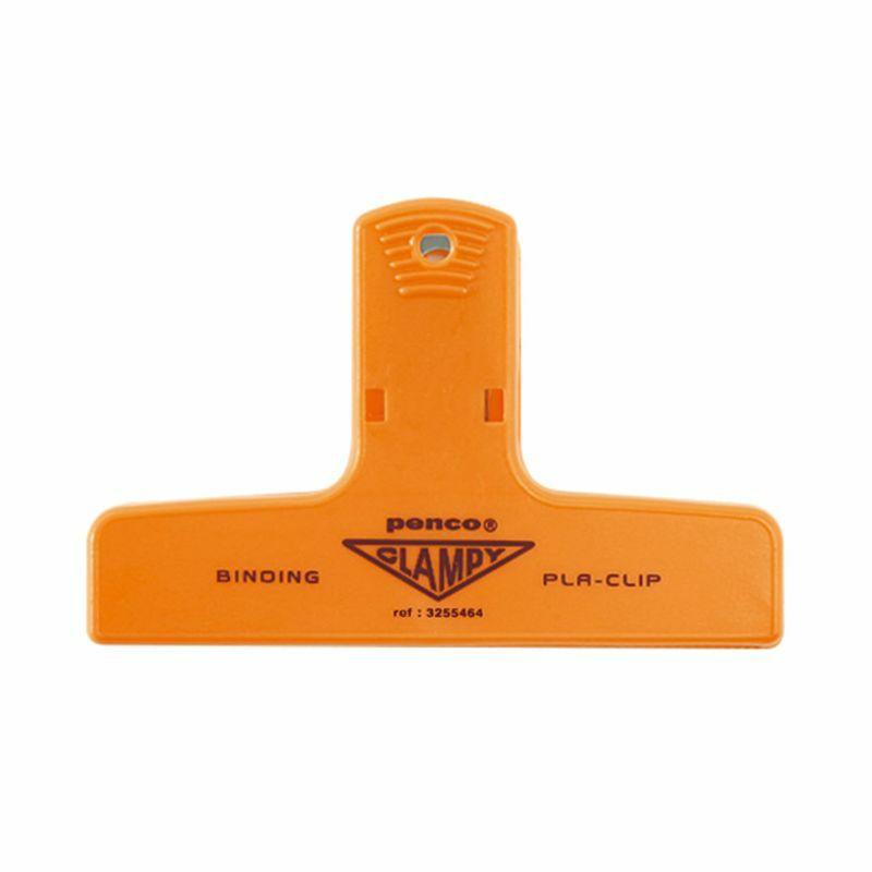 Penco Plastic Clampy Pla-Clip Orange binder clip