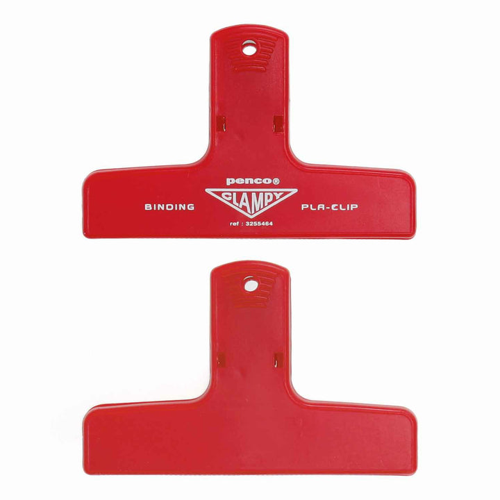Penco Plastic Clampy Pla-Clip Red Binder Clip