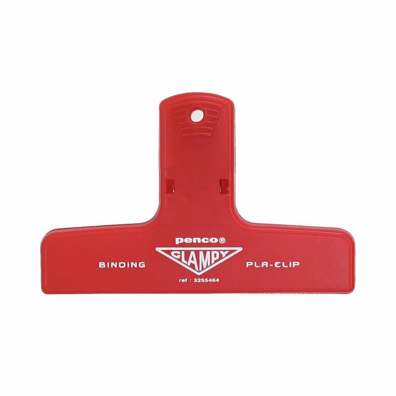 Penco Plastic Clampy Pla-Clip Red Binder Clip