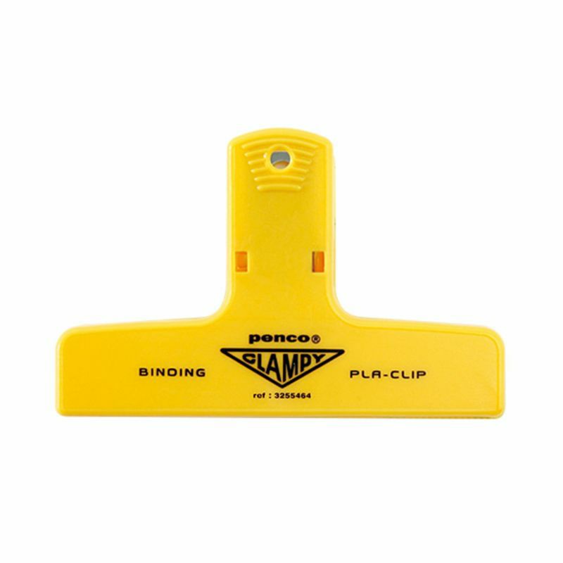 Penco Plastic Clampy Pla-Clip Yellow Binder Clip