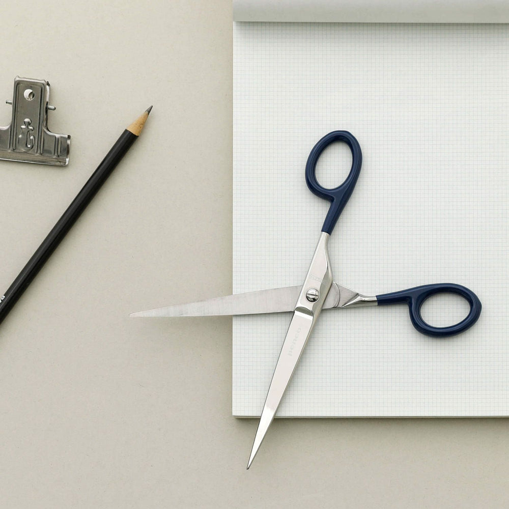 Penco Stainless Steel Scissors Large - Navy — side view