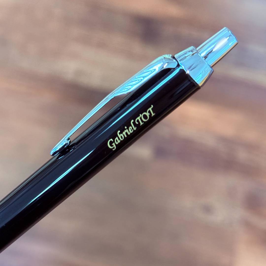 Personalized Name Engraving On Parker IM Black CT Ballpoint Pen
