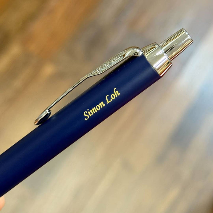 Personalized Name Engraving On Parker IM Blue CT Ballpoint Pen