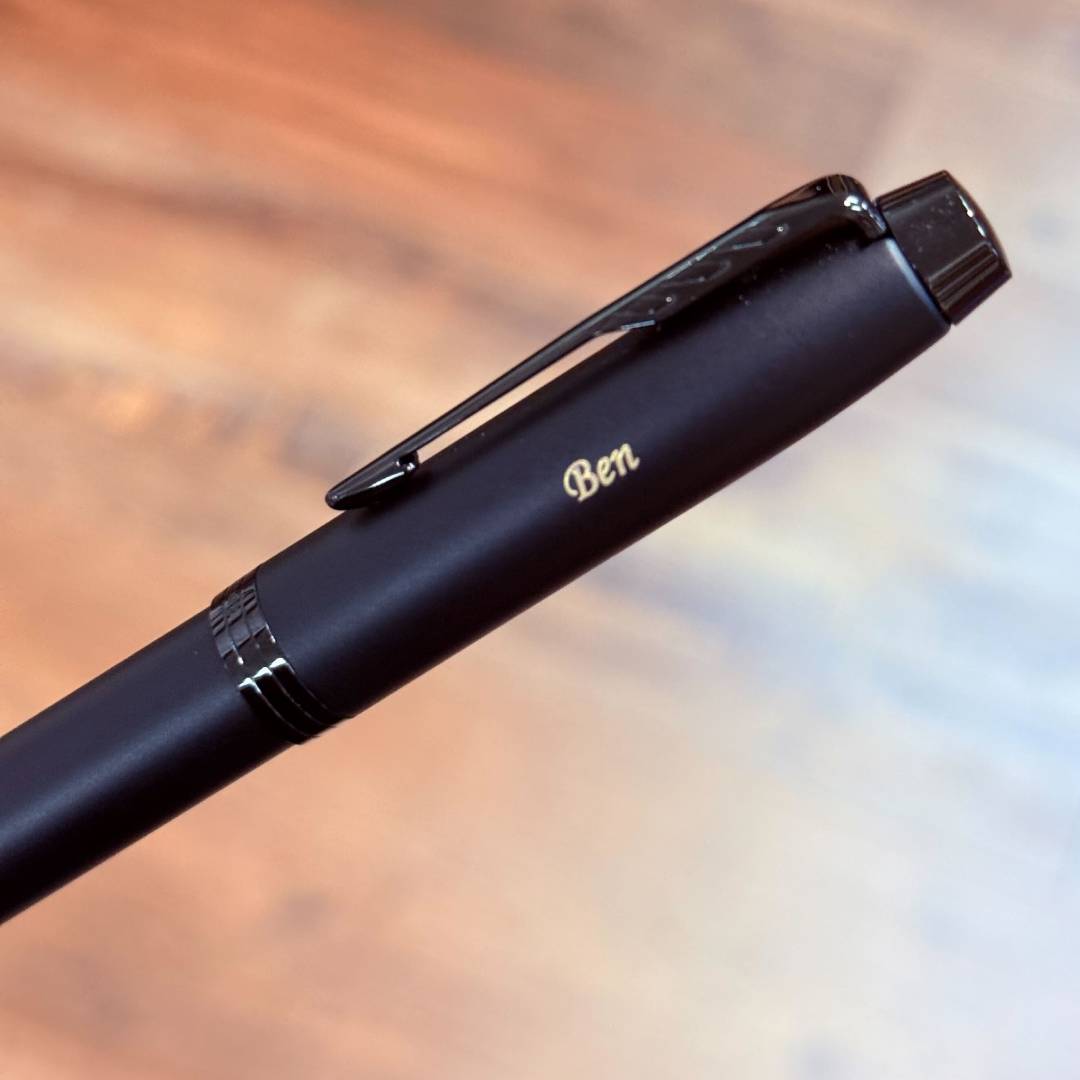 Personalized Name Engraving On Parker IM Matte Metallic Black Edition Rollerball Pen