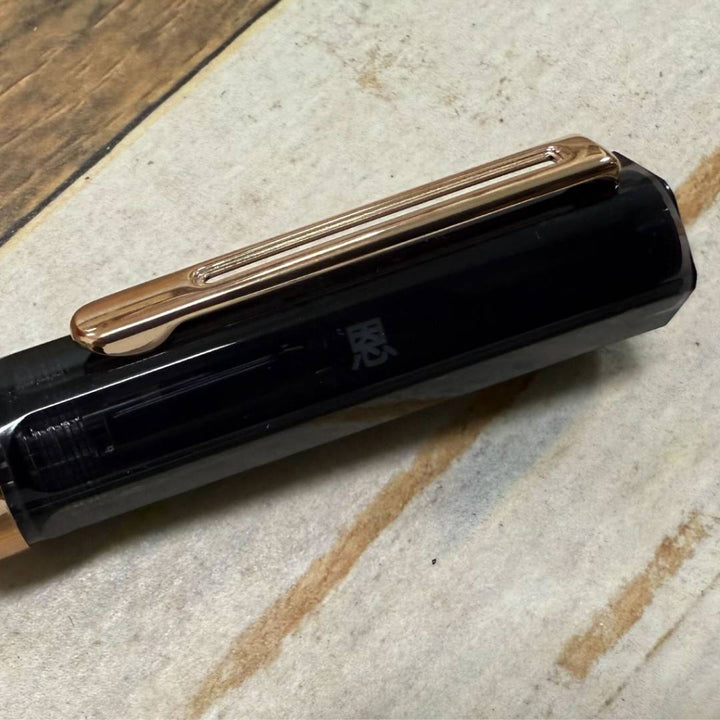 Personalized Name Engraving On TWSBI ECO Fountain Pen - Smoke with Rose Gold Trim
