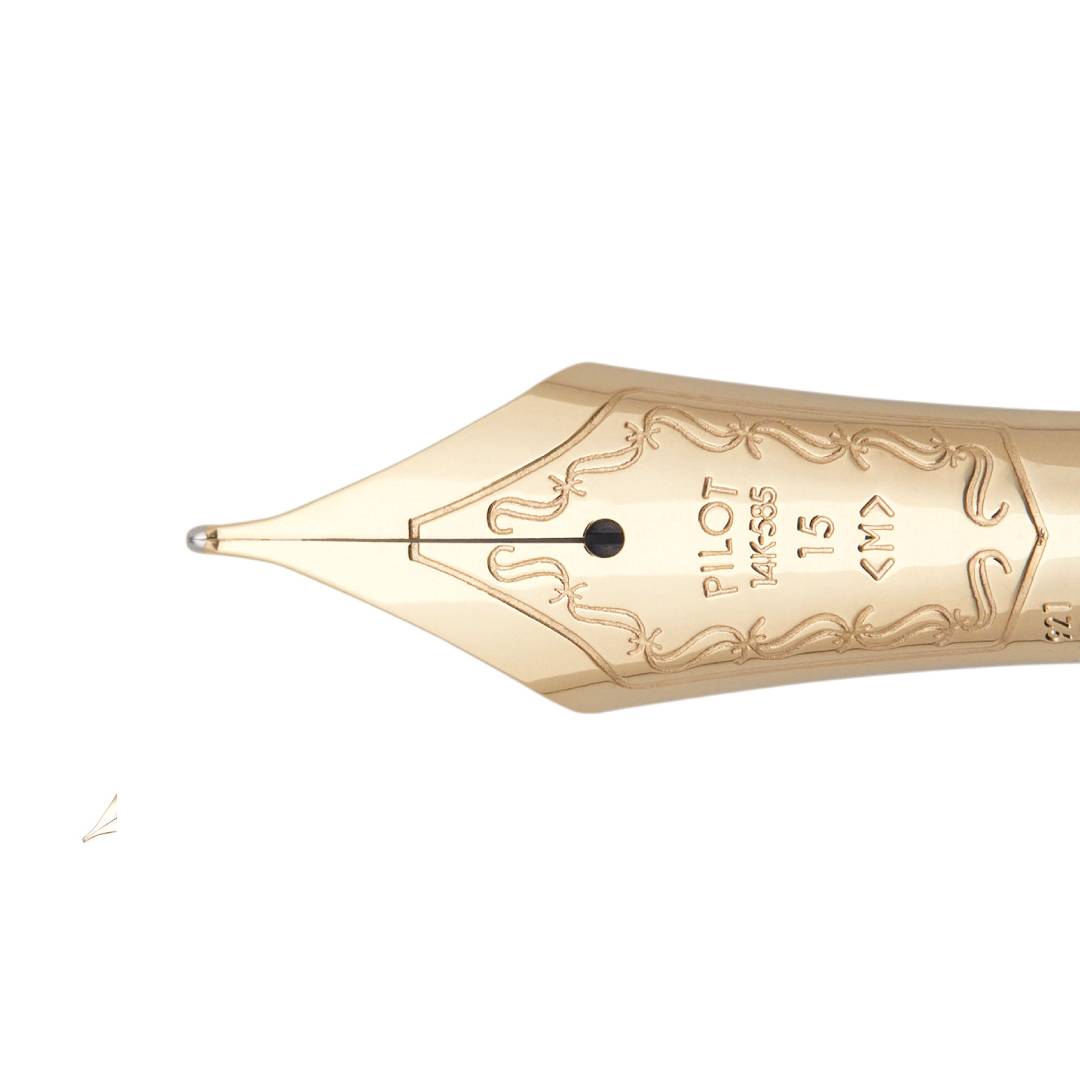 Pilot Fountain Pen "CUSTOM 823" Set - Black — barrel detail