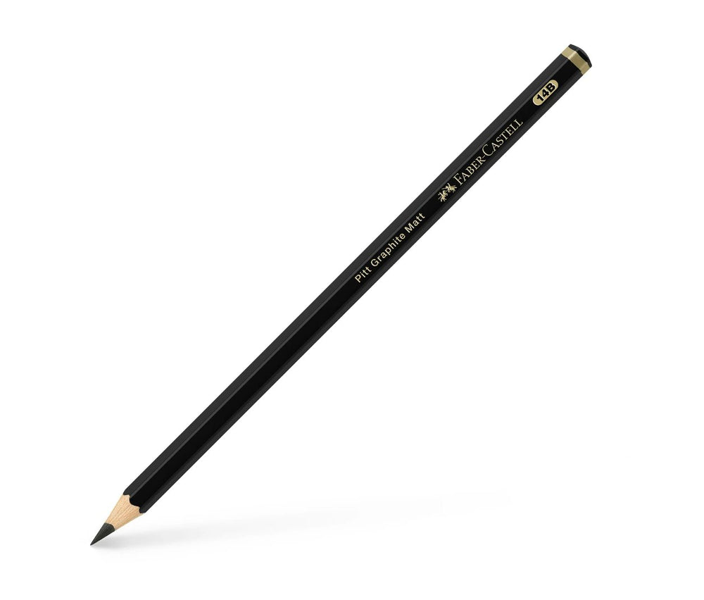 Faber-Castell Pitt Graphite Matte Pencils In Tin Box — side view