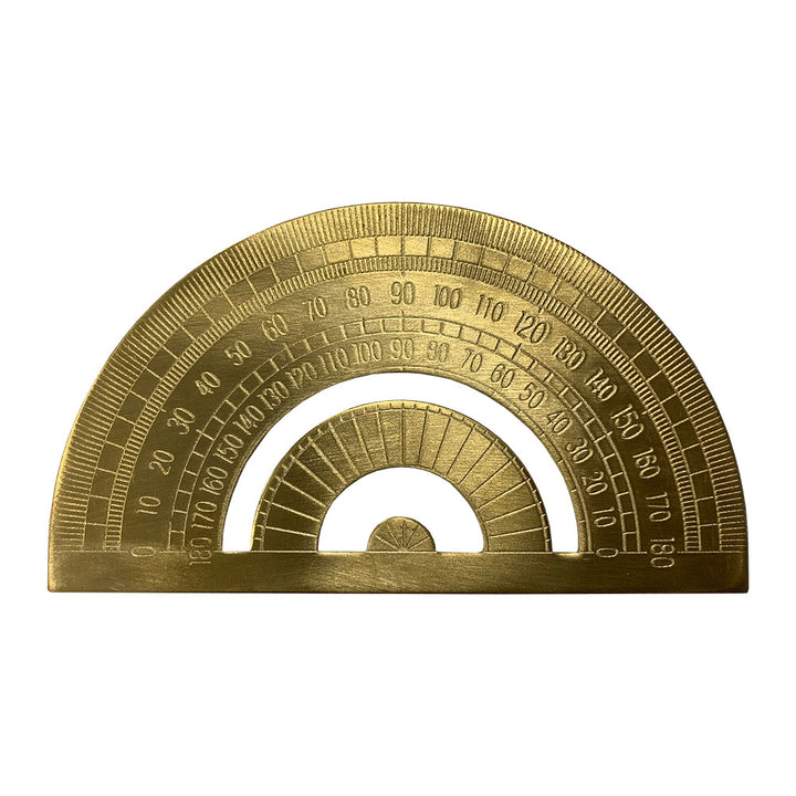 Preco POINT Brass Protractor — front view