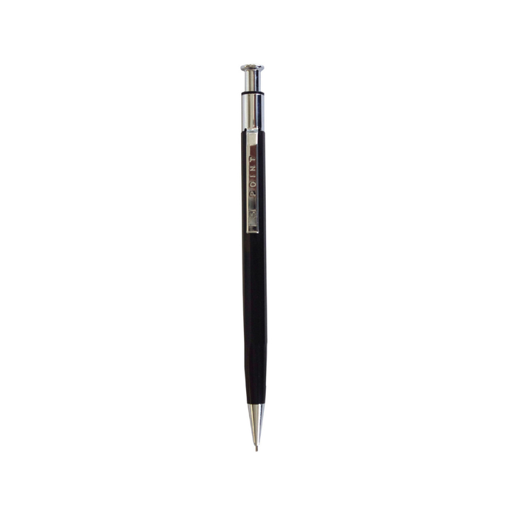 Preco POINT Mechanical Pencil 0.5mm – Black — uncapped with cap posted