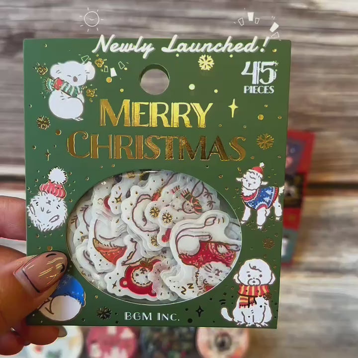 BGM Foil Stamping Christmas Limited Edition Masking Tape - Snowmen