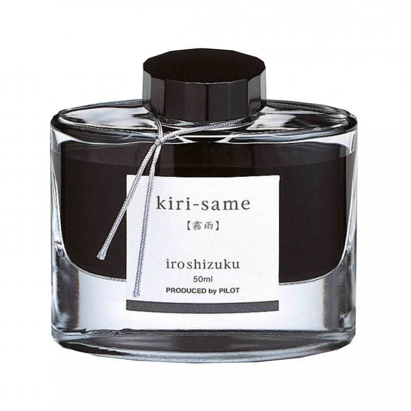 Pilot Iroshizuku 50ml Ink Bottle Fountain Pen Ink - Kiri-same (Gray) — bottle front