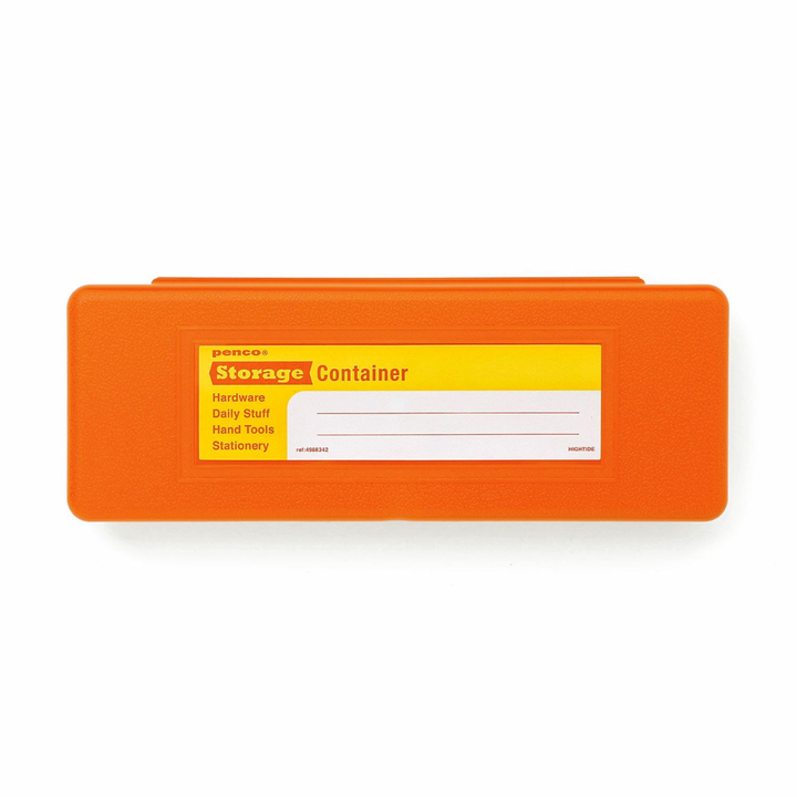 Penco Container Pen Case - Orange — front view