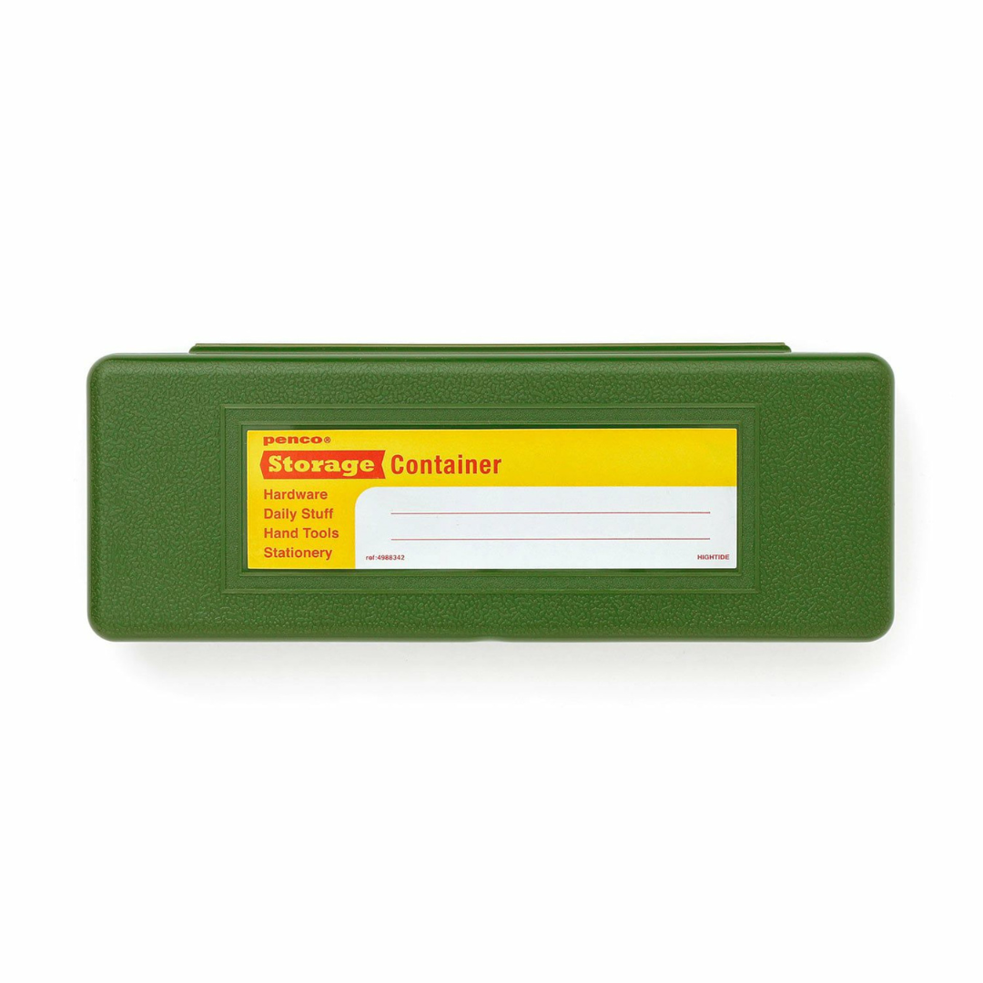 Penco Container Pen Case in Green — Hightide storage caddy — premium stationery and lifestyle, at Cityluxe Singapore