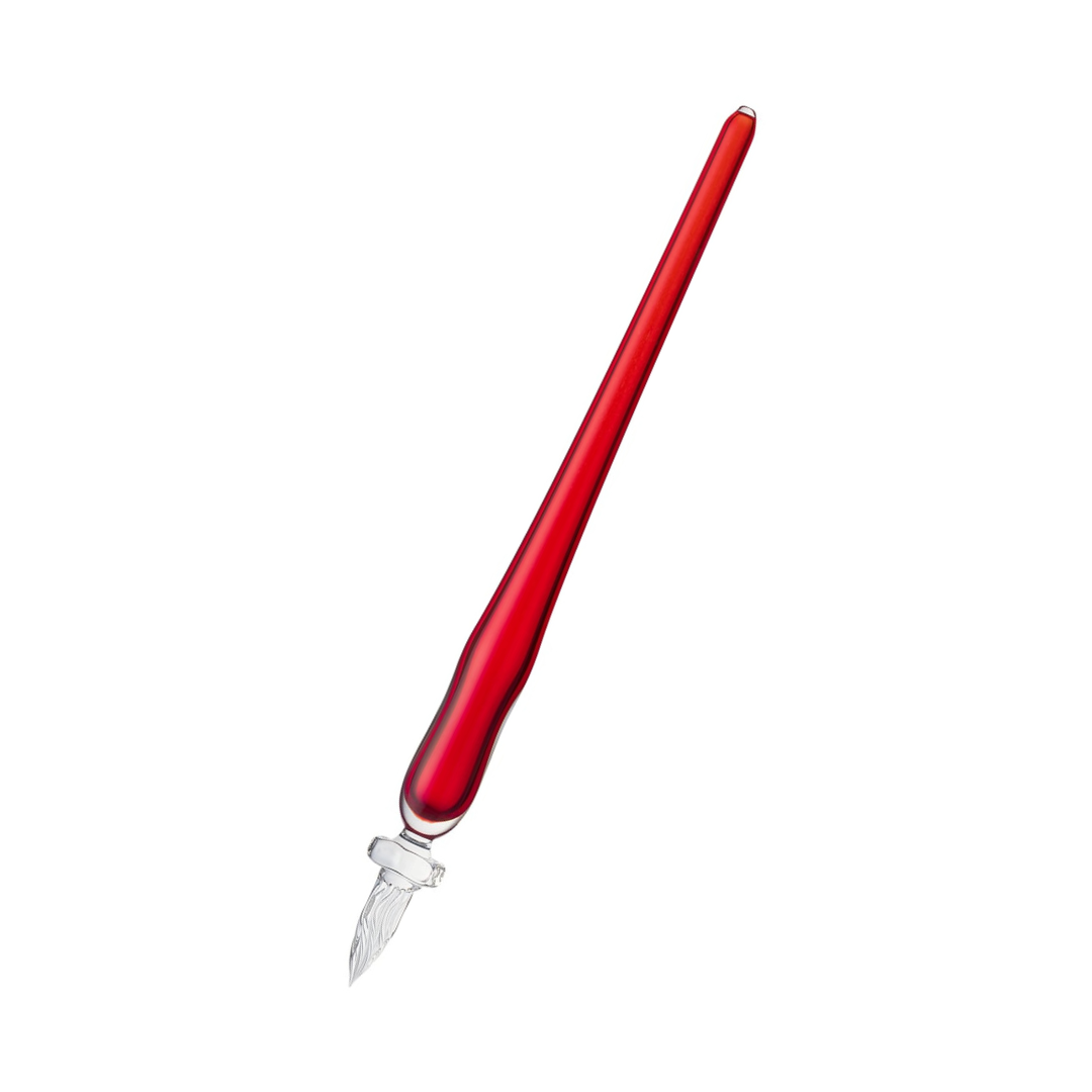 Matsubokkuri Red Glass Fountain Pen - Cherry — capped